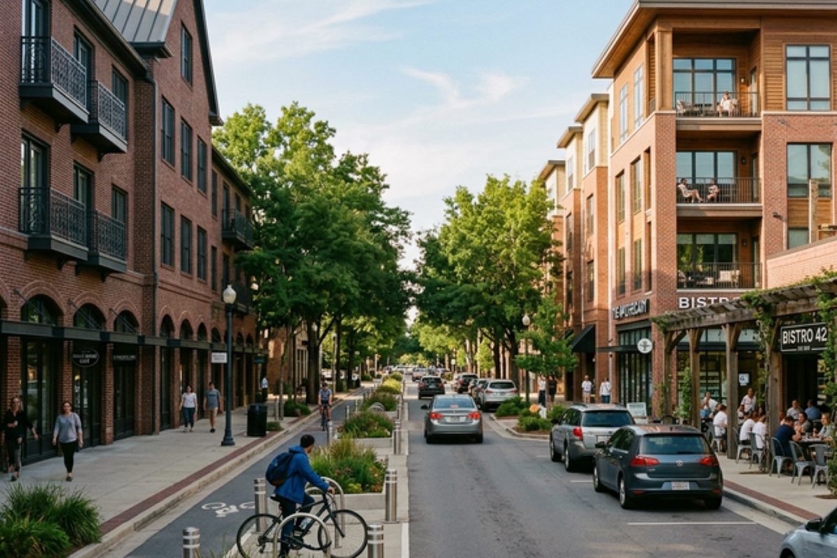 Shared, walkable street